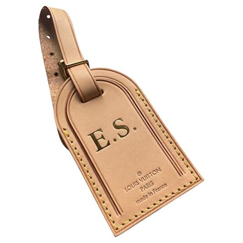 louis vuitton leather name tag|louis vuitton golf club.